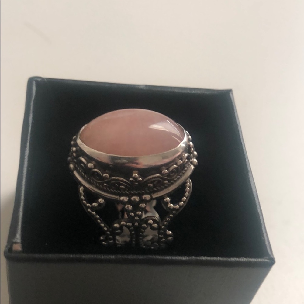 Guava quartz Sterling Silver Ring